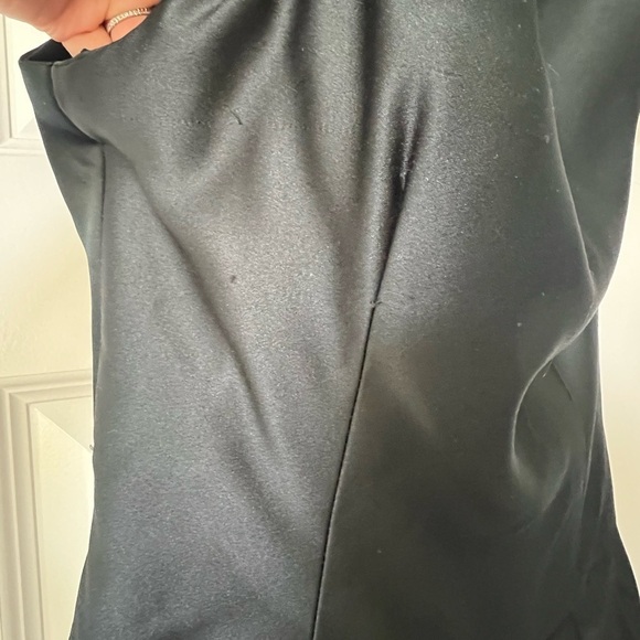 Vintage Victor Costa Dress Organza Off the Shoulder Sculpeted Low Back Size 6 - Picture 9 of 10